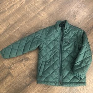 Old Navy Olive puffer Jacket Big Kids YS (6/7)